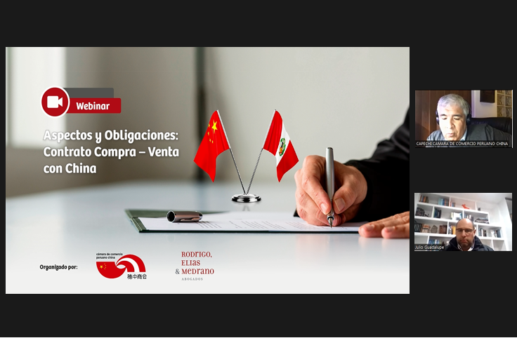WEBINAR ASPECTOS & OBLIGACIONES: CONTRATO DE COMPRA – VENTA CON CHINA