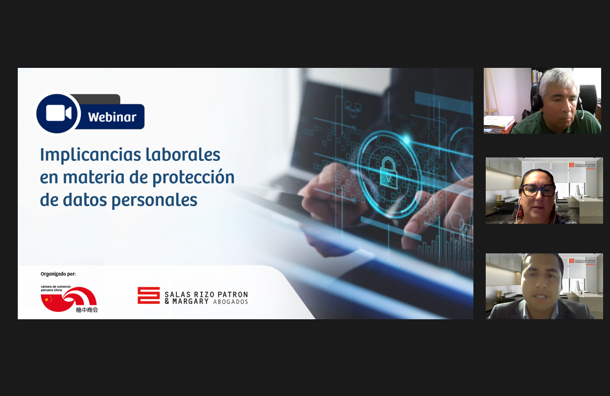 WEBINAR IMPLICANCIAS LABORALES EN MATERIA DE PROTECCIÓN DE DATOS PERSONALES
